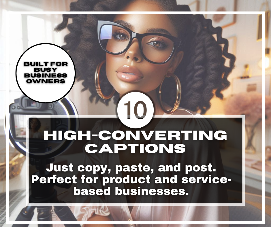 Small Biz Social Media Starter Kit – 30-Day Calendar, 10 Captions, 50 Hashtags